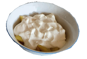 Apfel-Schmand-Becher