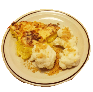 Blumenkohl und Gratin