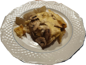 Bohnen-Champignon-Lasagne