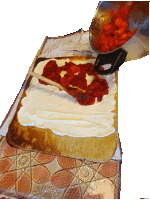 Erdbeeren werden verteilt