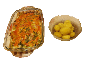 Lauchauflauf mit Seelachs