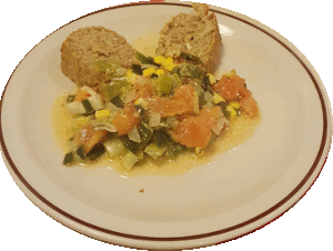 Gerstenring mit Gemüse