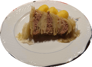 Kohlpudding Kartoffeln