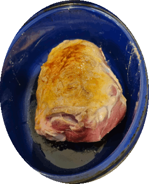 Lammkeule angebraten