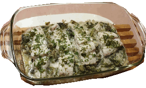 Seelachs auf Mangold 