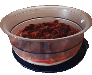 Mascapopne Creme mit Pflaumen