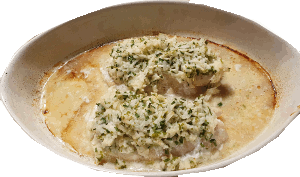 Rotbarschfilet mit Birne