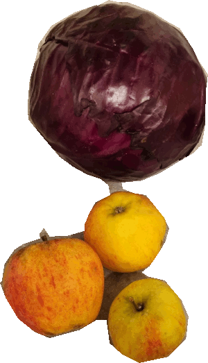 Apfelrotkohl