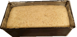 Weissbreotteig in der Kastenform